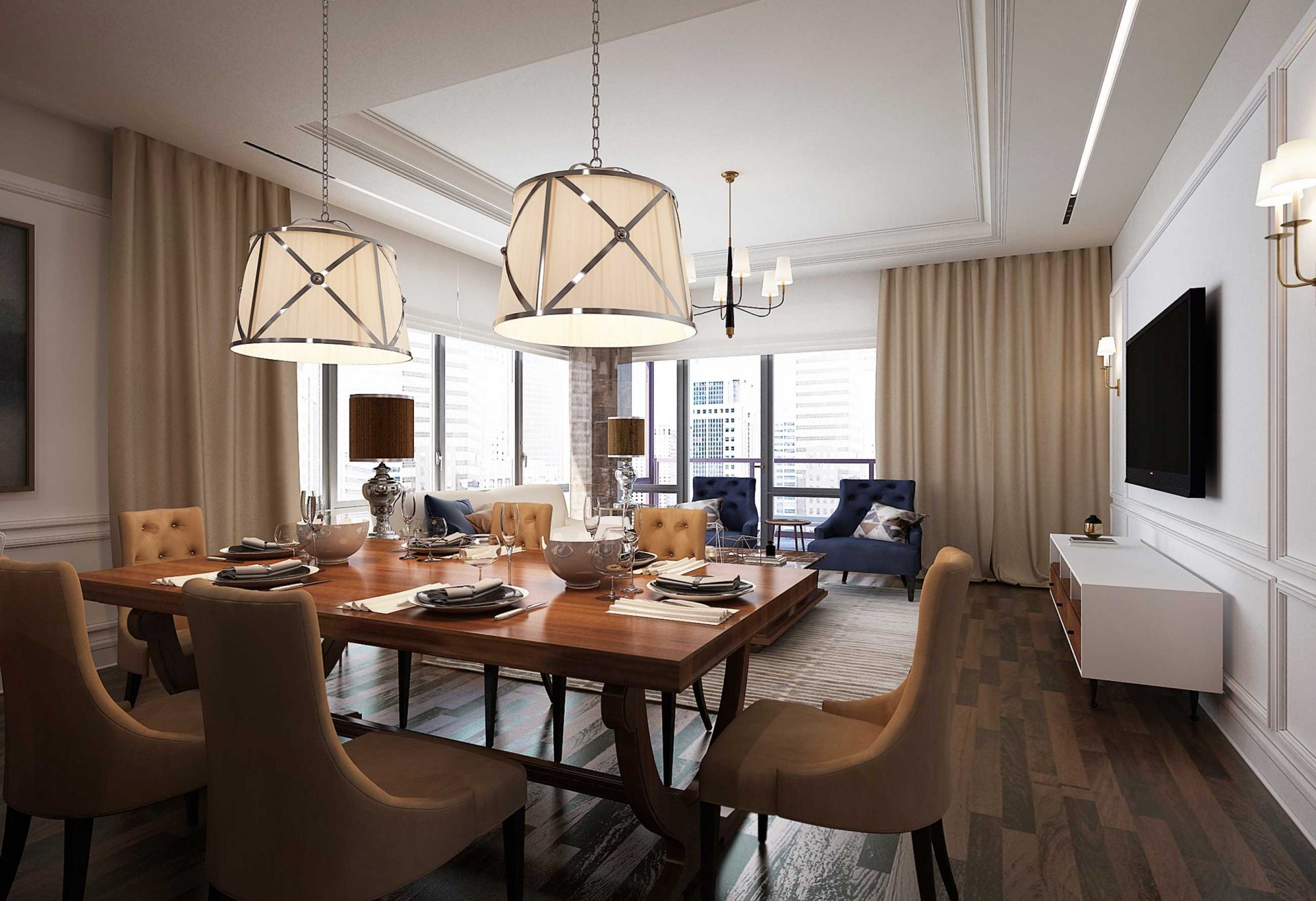 Luxury Dining Room Design | Best Interior Design Company - VANGUARD ...